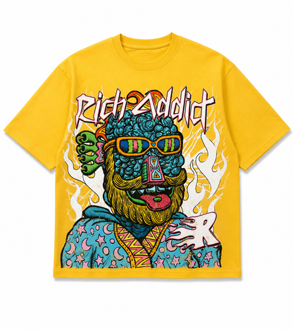 Rich Addict Oversized Trippy Shirt